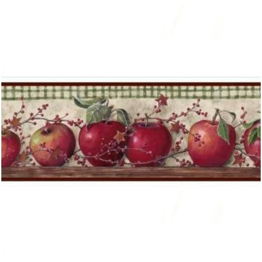 Wallpaper Border Just Apples Country
